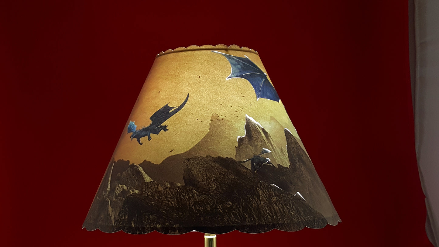 Blue Dragon Lamp Shade