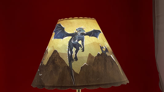 Blue Dragon Lamp Shade