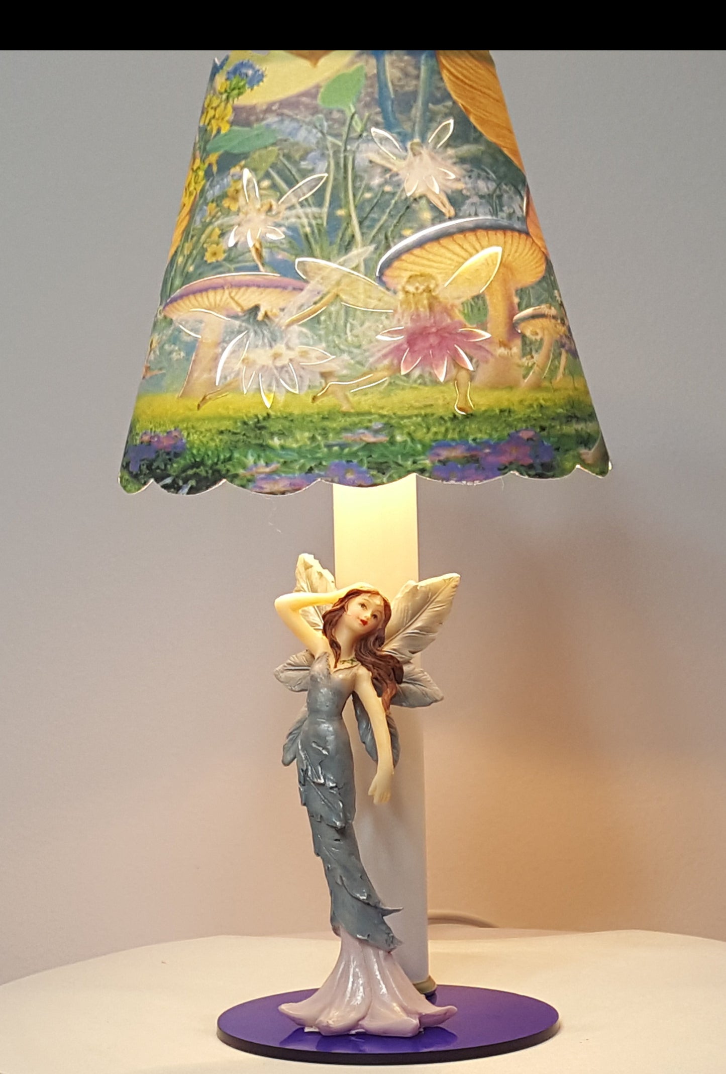 3" Blue Lucite Figurine base