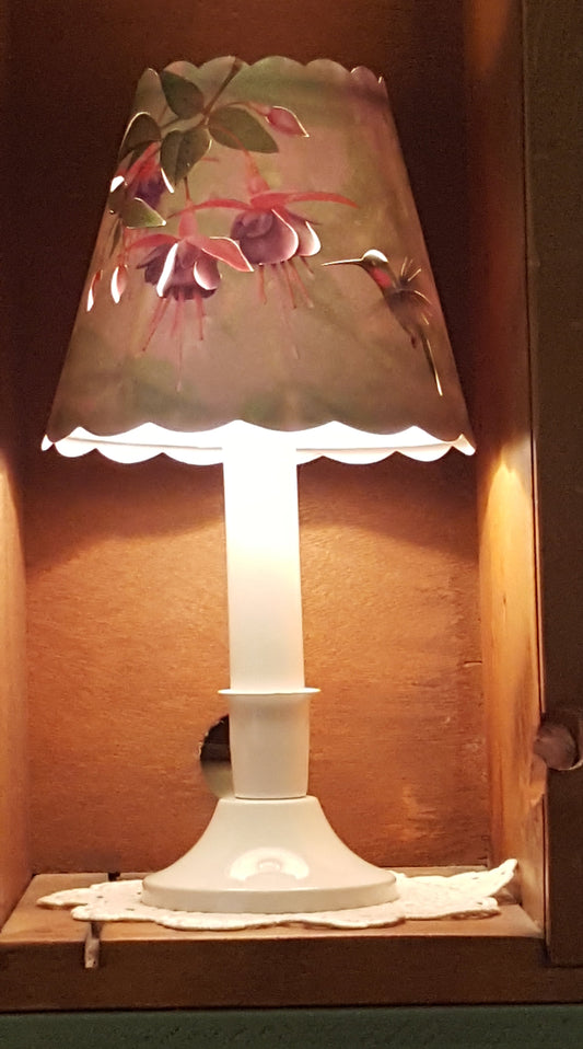 3x5 Hummingbird and Fuchsia Shade