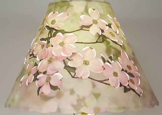 Pink Dogwood Lamp Shade